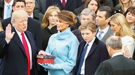 Trump yemin etti: Bugün sizin gününüz Trump yemin etti: Bugün sizin gününüz
