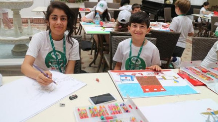 Pınardan çocuklara resim atölyesi