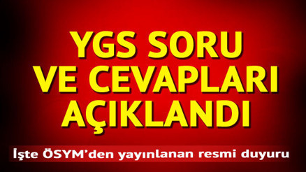 YGS sınav soruları ve cevapları ile sınav sonuçları öncesi sağlama yapın Puan hesaplama robotu