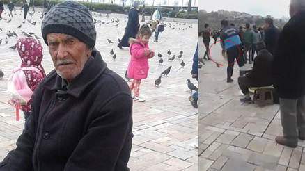 İzmir Konakta zabıtanın yemlerini döktüğü kuşçu amca konuştu