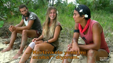 Survivor Sabriyenin açlıkla imtihanı: Kertenkele yenir mi acaba