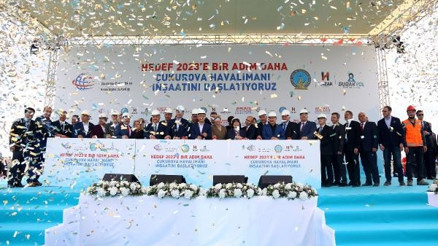 Çukurova Bölgesel Havalimanı inşaatı yeniden başladı