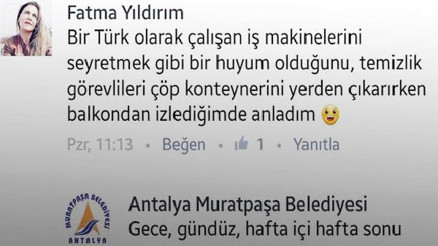 Belediye ile mesajlaşma güldürdü
