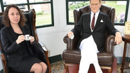 Atatürk ile kahve içme hayali gerçek oldu
