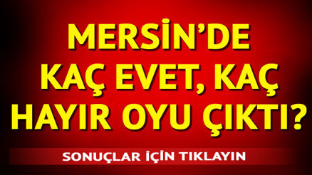 Mersin referandum sonuçları vatandaşlarla paylaşıldı | İşte, Mersin ilçeleri referandum sonuçları