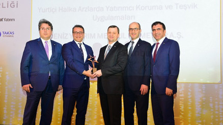 Deniz Yatırıma ‘En yaratıcı sermaye piyasası projesi ödülü