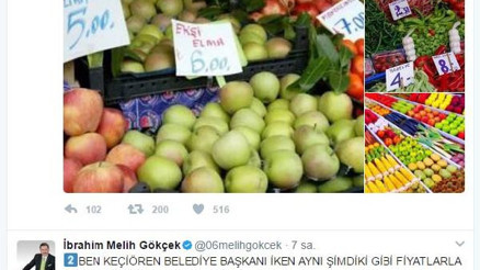 Gökçek: Fiyatlar düşmezse Ankara Tanzim Satış hayırlı olsun