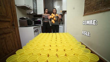 Cezalı pinpon topu yerleştirme yarışması - Yersen