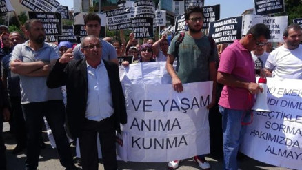 Mahallelerinin imara açılması için eylem yaptılar