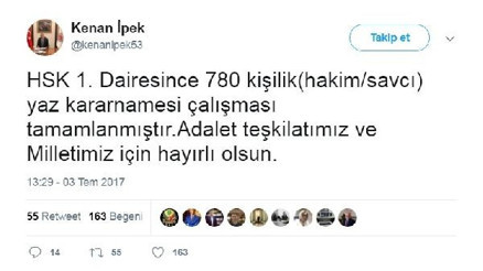 HSKdan yaz kararnamesi: 780 hakim ve savcının yeri değişti