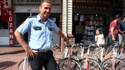 Çaycumada belediyeden 43 polise bisiklet