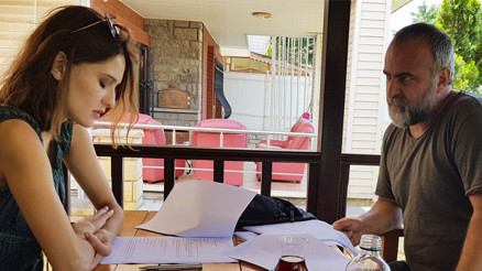 Öğrencisiyle aynı dizide