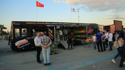 Mobil manav Ankara’yı gezecek