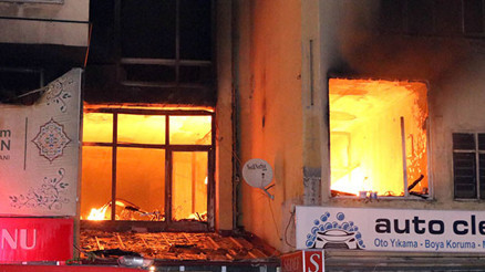 Yozgatta korkutan yangın