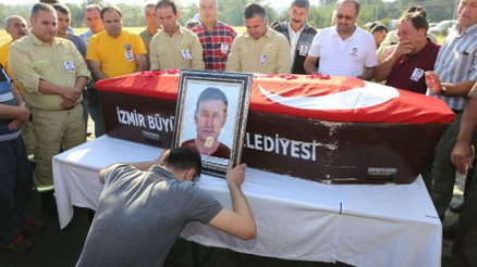 Kazada ölen arazöz şoförüne son görev