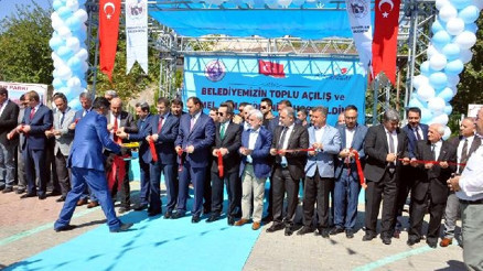 Kovancılarda toplu açılış ve temel atma töreni