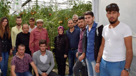 Öğrencilerden seralara teknik gezi