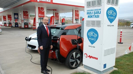 Elektrikli araçlar için hızlı şarj üniteleri Aytemiz istasyonlarında; 25 dakikada full batarya
