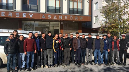 Tekirdağda taşeron işçiler eylem yaptı