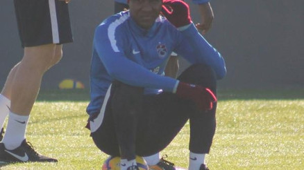 Trabzonspor antrenmanında haka dansı