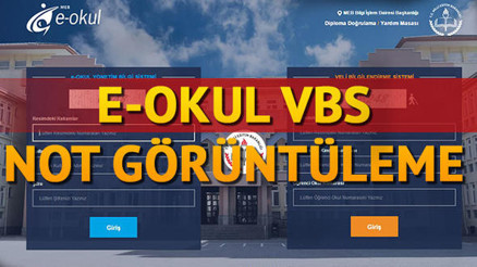E- okul VBS (Veli Bilgilendirme Sistemi) not takip - E- okul karne ve sözlü notu görüntüleme