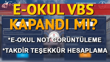 E-Okul giriş sistemi.. İşte e okul takdir teşekkür hesaplama