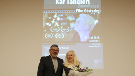 Ödüllü filmin galası üniversitede yapıldı