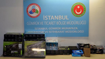 Kripto para üretiminde kullanılan bilgisayar parçaları ele geçti
