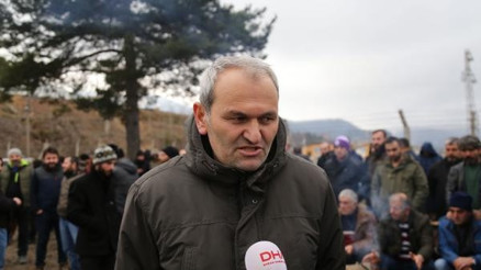 Artvinde maden çalışanları, işlerini geri istiyor