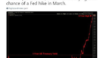 Ödüllü analist: Piyasa uzmanlarının yüzde 83’ü Mart’ta faiz artışı bekliyor