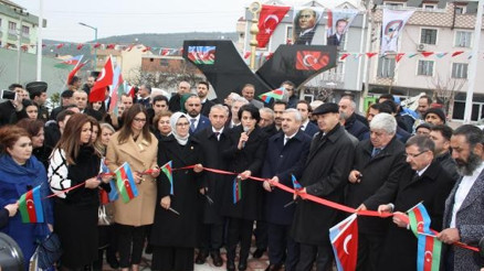 Körfezde Hocalı Şehitleri anıtı açıldı