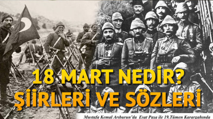 18 Mart Çanakkale Zaferi altın harflerle yazıldı.. 18 Mart şiirleri