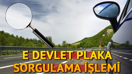 Araç plakası sorgulama işlemi | E Devlet plaka sorgulama nasıl yapılır