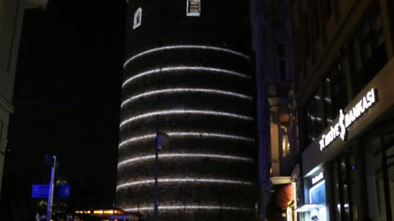 Galata Kulesinde görsel şölen