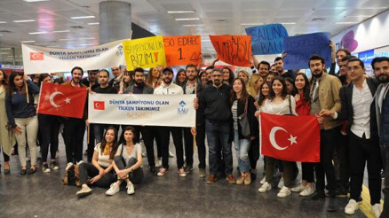 Şampiyonlara yakışır karşılama