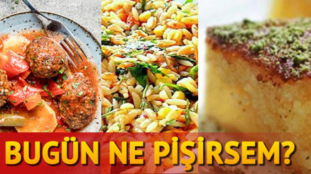 İftar menüsü (tarifleriyle)…  Tatlıda revani tarifi var.