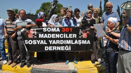 Madenci aileleri, adalet buluşması için Somadan yola çıktı