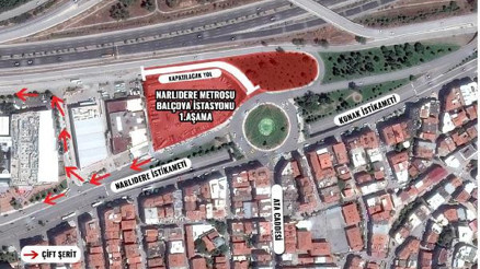 Narlıdere Metrosunda derin tünel hazırlığı