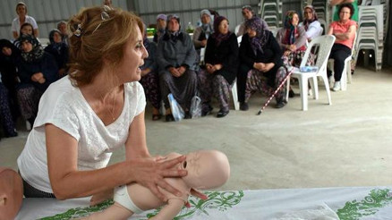 Tekirdağlı kadınlara ilk yardım eğitimi