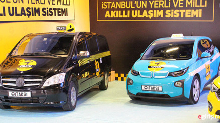 İstanbulda renkli taksiler ilgi gördü Sarı taksi 100 TL, turkuaz taksi 115 TL, siyah taksi ise...