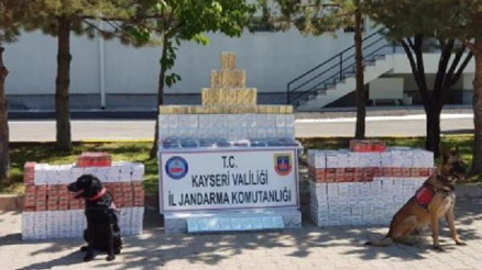 Kayseride kaçak sigara ve tütün ele geçirildi
