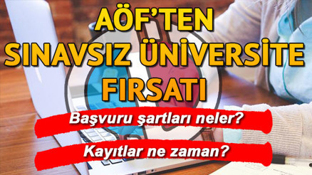 AÖF ikinci üniversite başvuruları başlıyor AÖF ikinci üniversite başvuru şartları neler