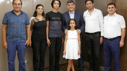 LGS birincisi Berkeden Başkan Fadıloğluna ziyaret