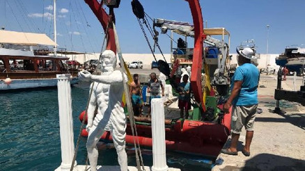 Kemerde Sualtı Heykel Müzesi oluşturuldu