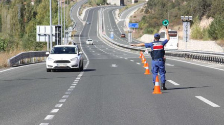 Çankırıda helikopter ve drone destekli trafik denetimi