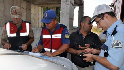 Jandarma ve polisten, radar ve drone destekli denetim