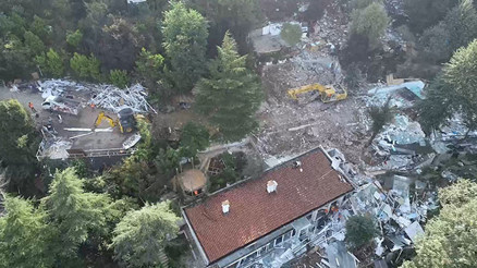 Adnan Oktar’ın villasından eser kalmadı