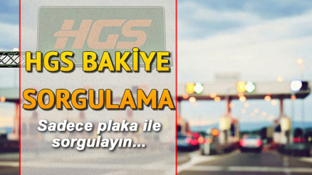 HGS geçiş bilgileri ve bakiye sorgulama ekranı
