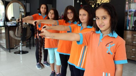 LÖSEVe saçlarını bağışladılar