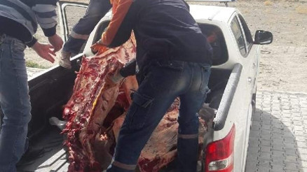 Kayseride 400 kilo kaçak ete el konuldu